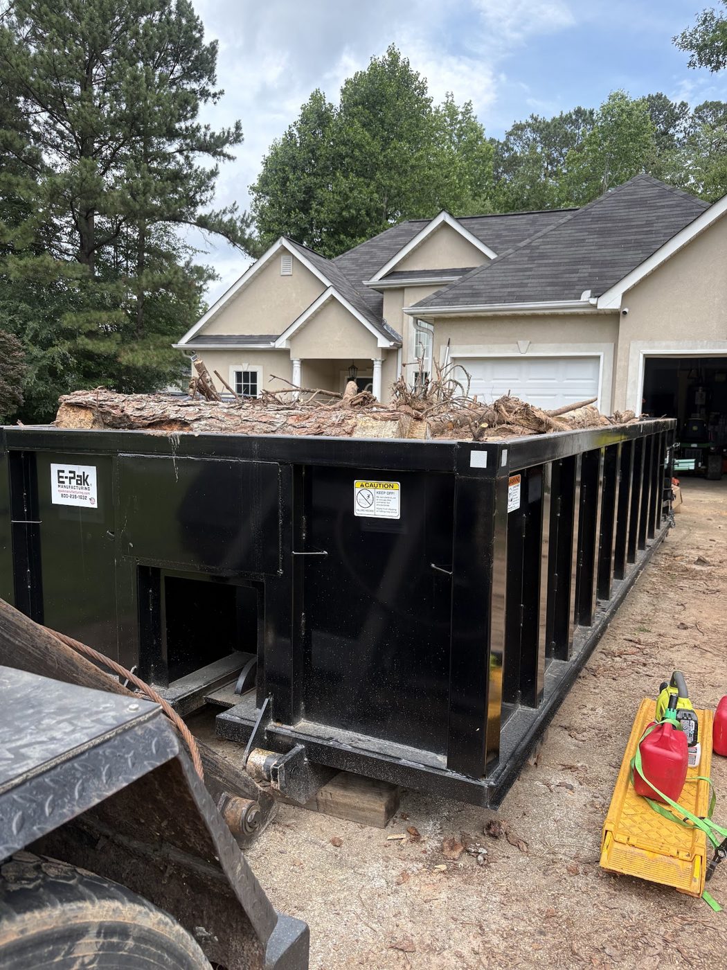 Yard debris cleanout